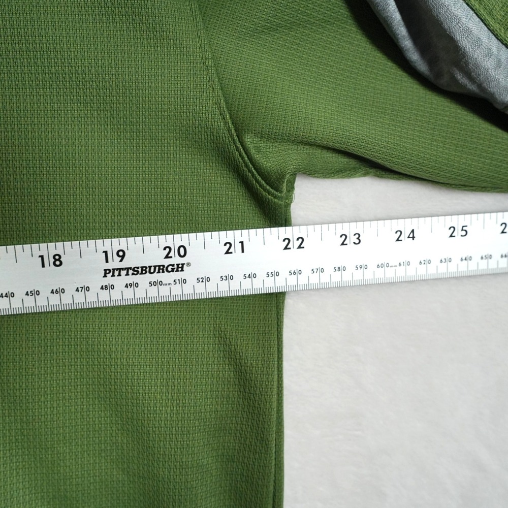 Vintage Nike Sphere React Golf Polo Shirt Mens Large Green 1/4 Zip Short Sleeve - Picture 7 of 10